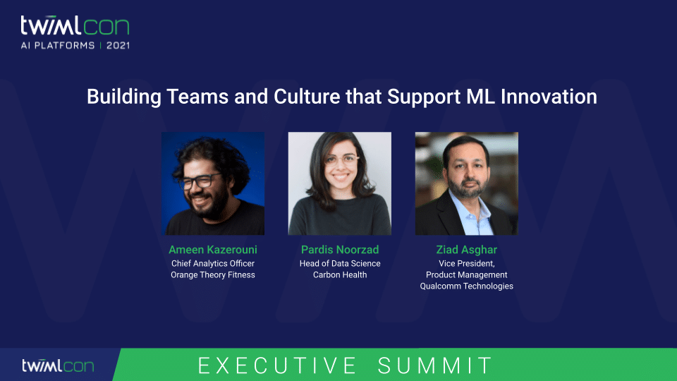 Building Teams and Culture that Support ML Innovation