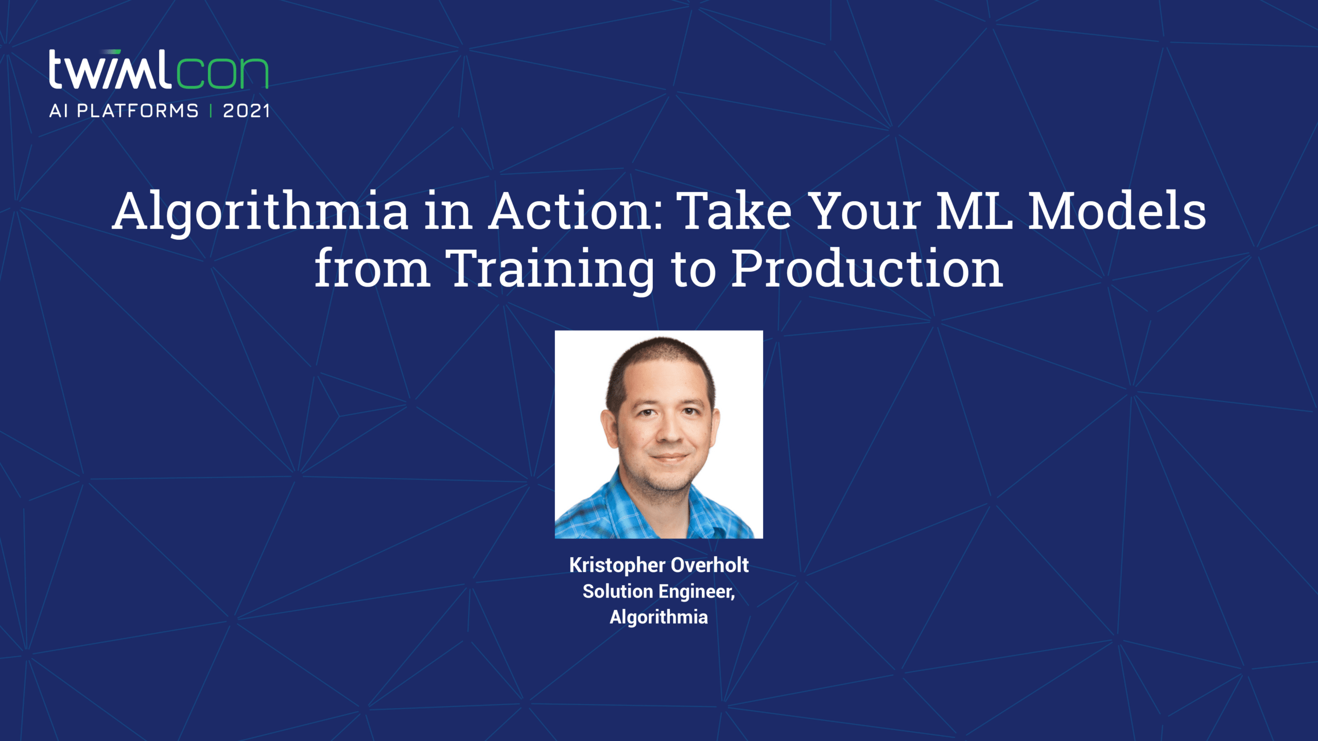 Algorithmia in Action: Take your ML models from training to production