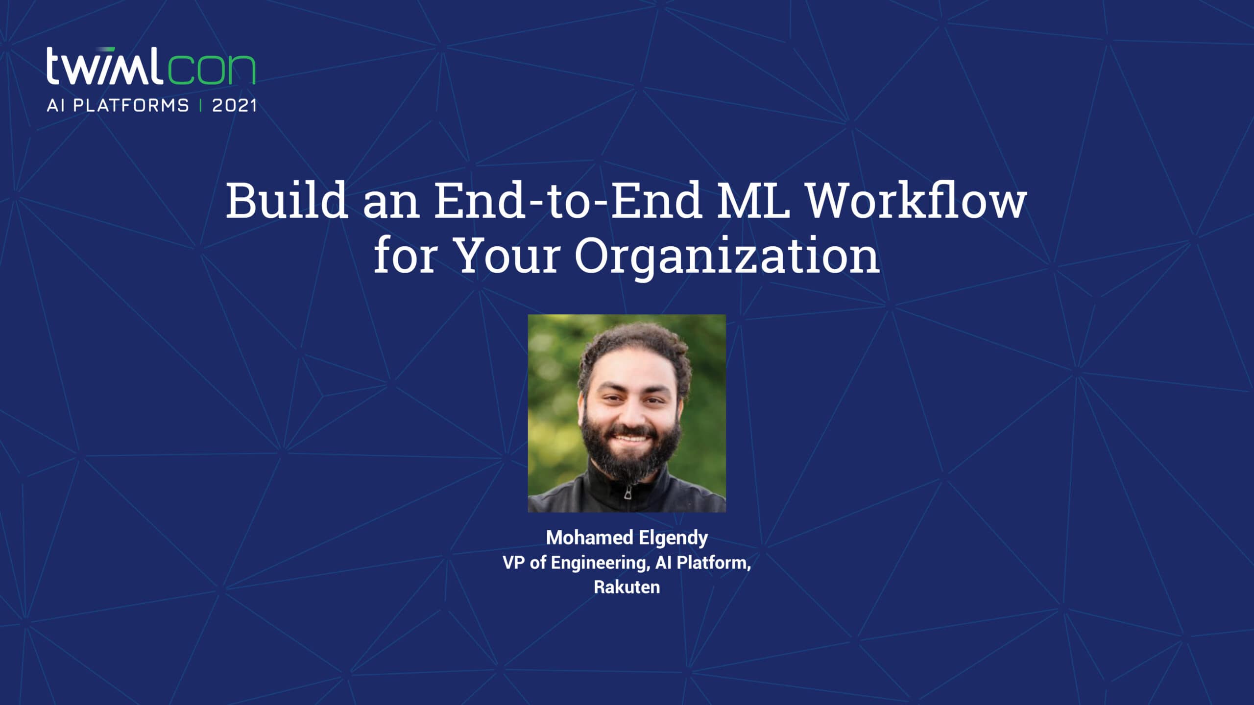 Build an End-to-End ML Workflow for Your Organization