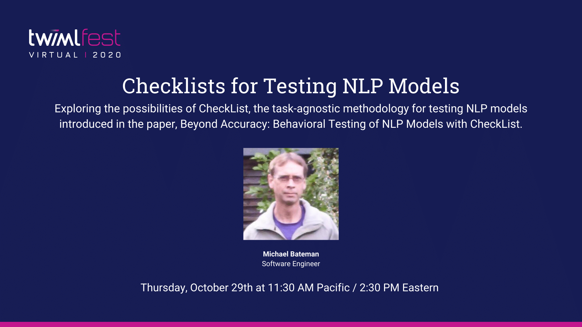 Cover Image: Checklists for Testing NLP Models
