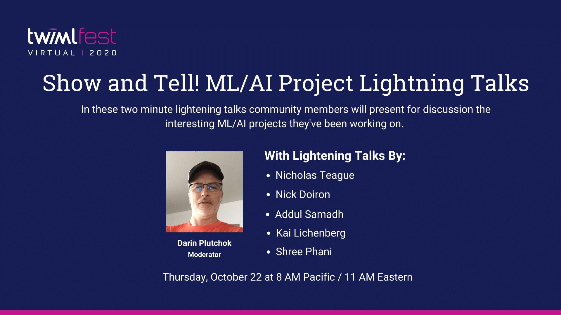Cover Image: Show and Tell! ML/AI Project Lightning Talks
